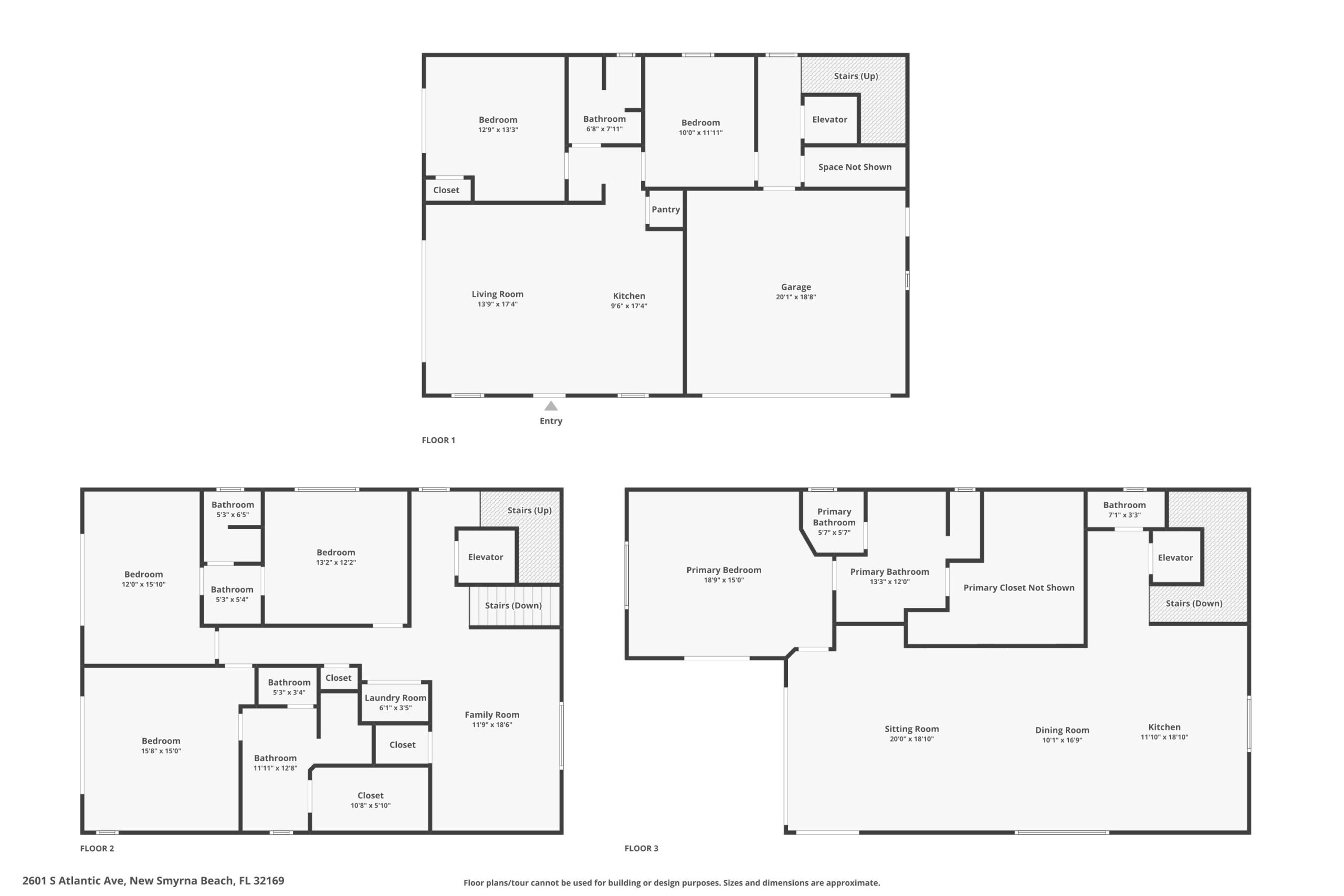 Combined floor plan layout