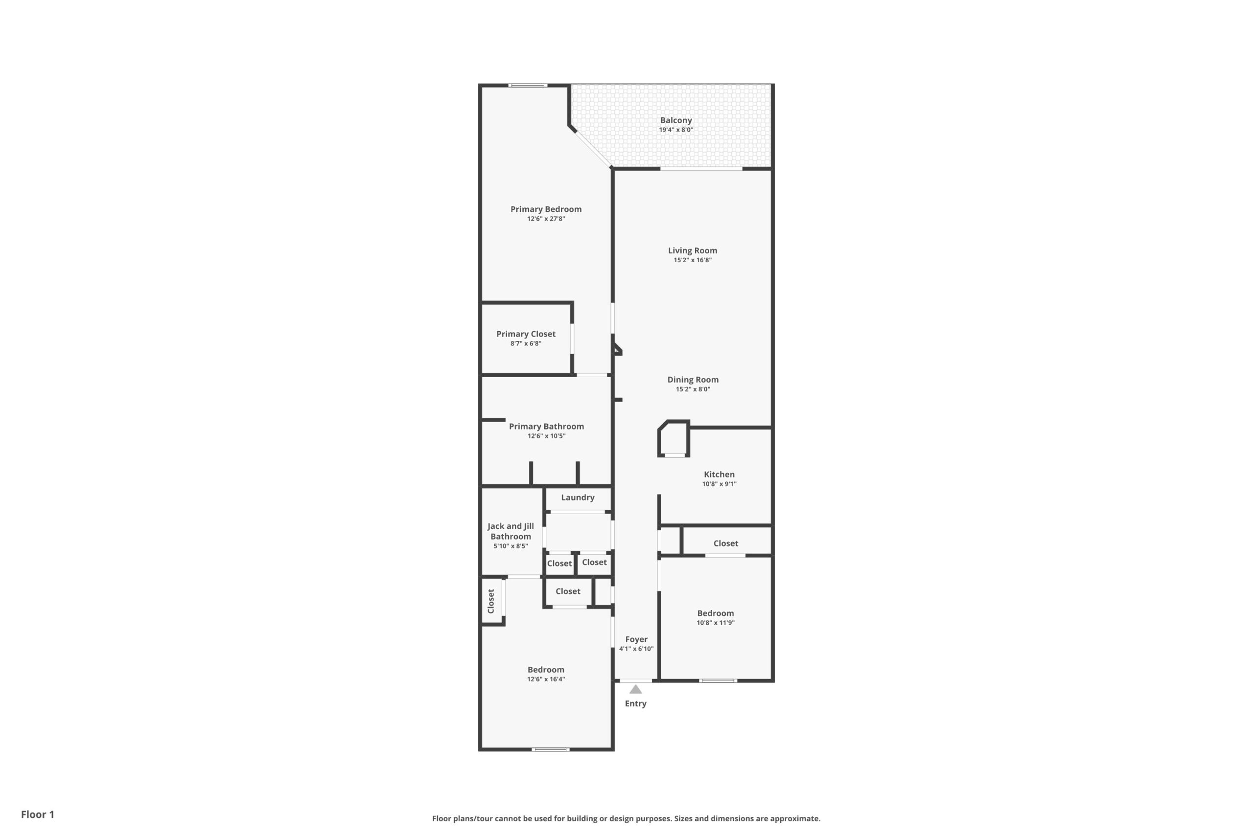 Scaled floor plan layout