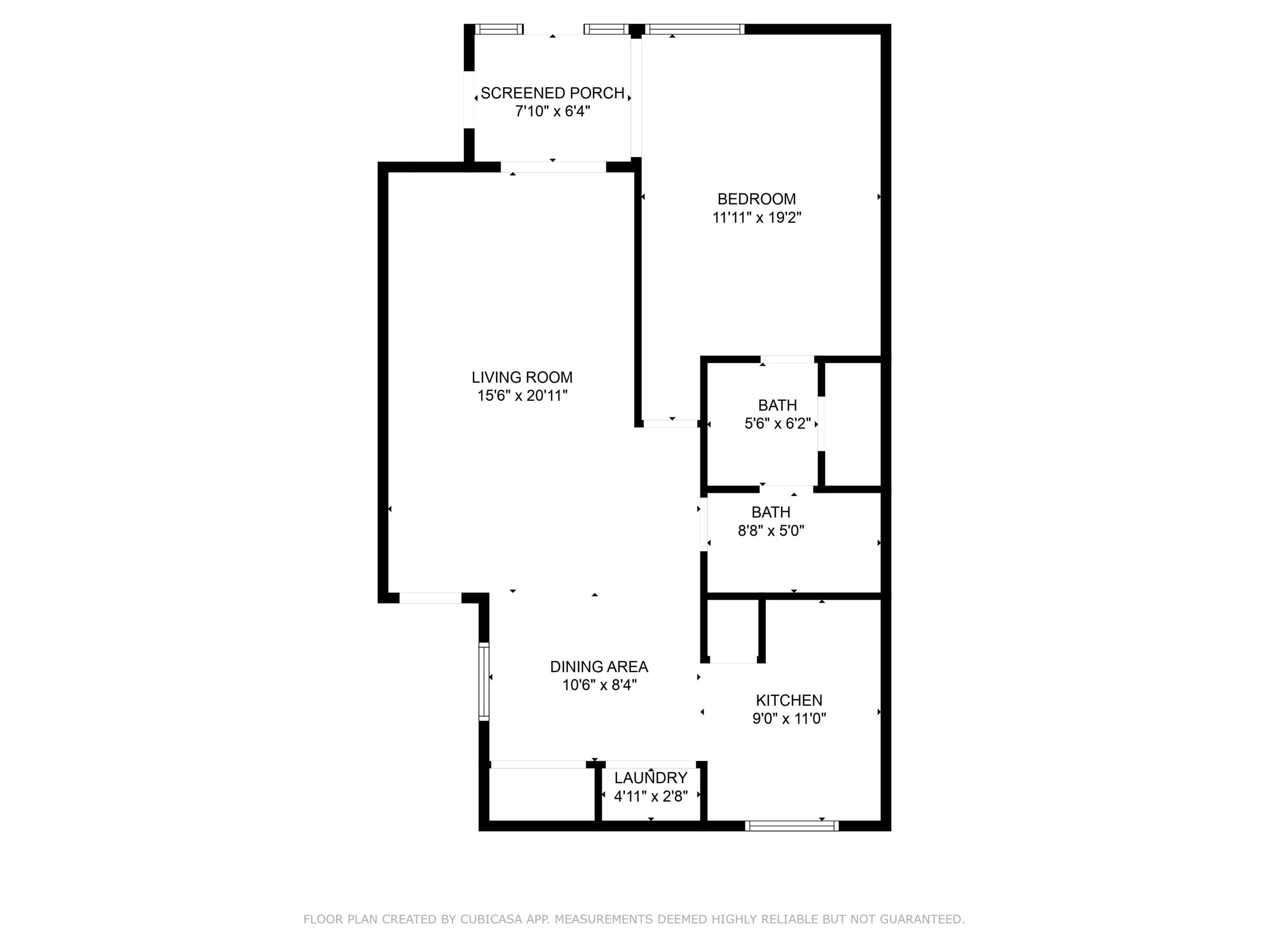 Floor plan for 4329 Sea Mist Drive Unit 158, New Smyrna Beach