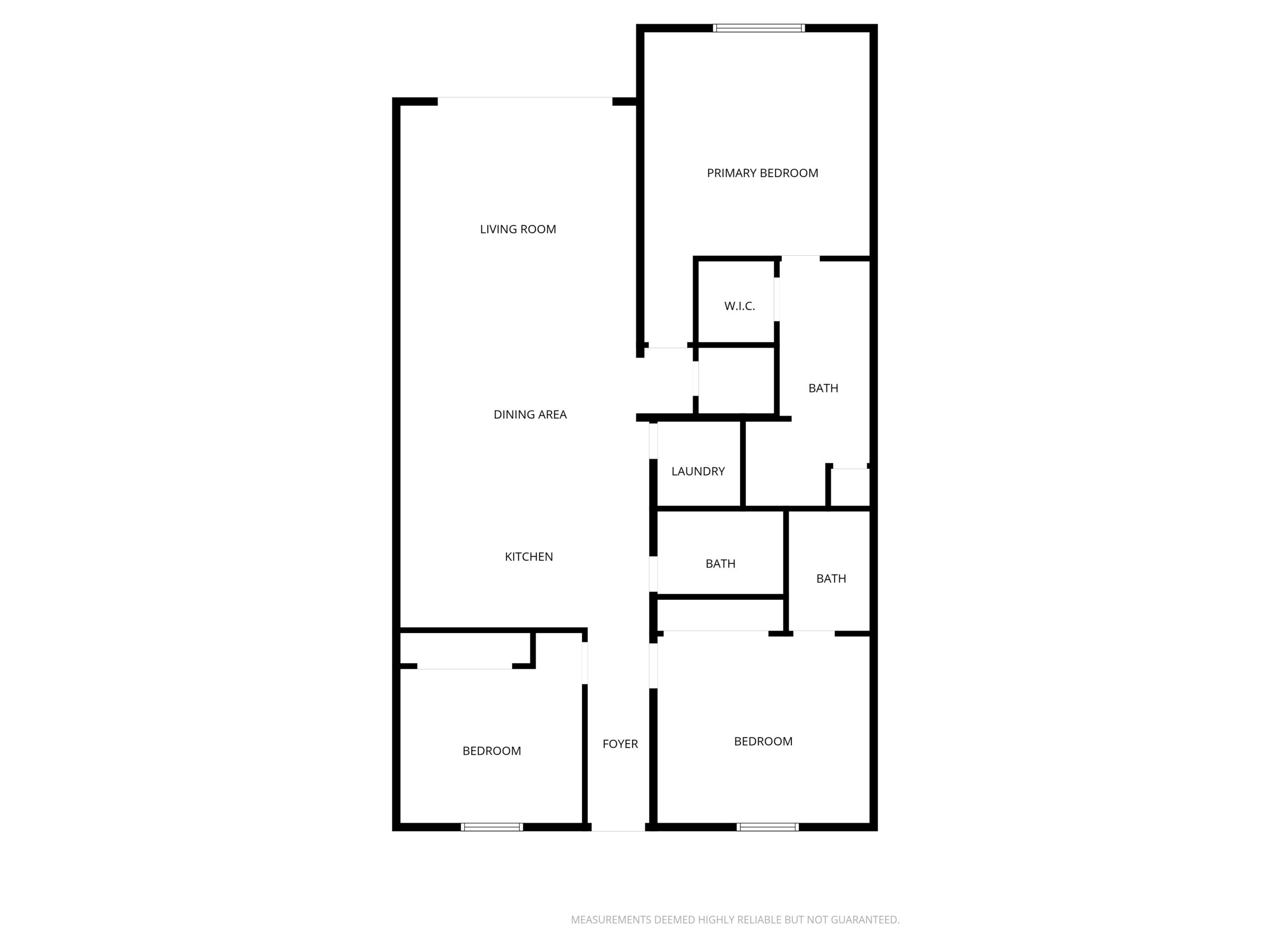 All floors layout – Sandpiper Unit 505, New Smyrna Beach